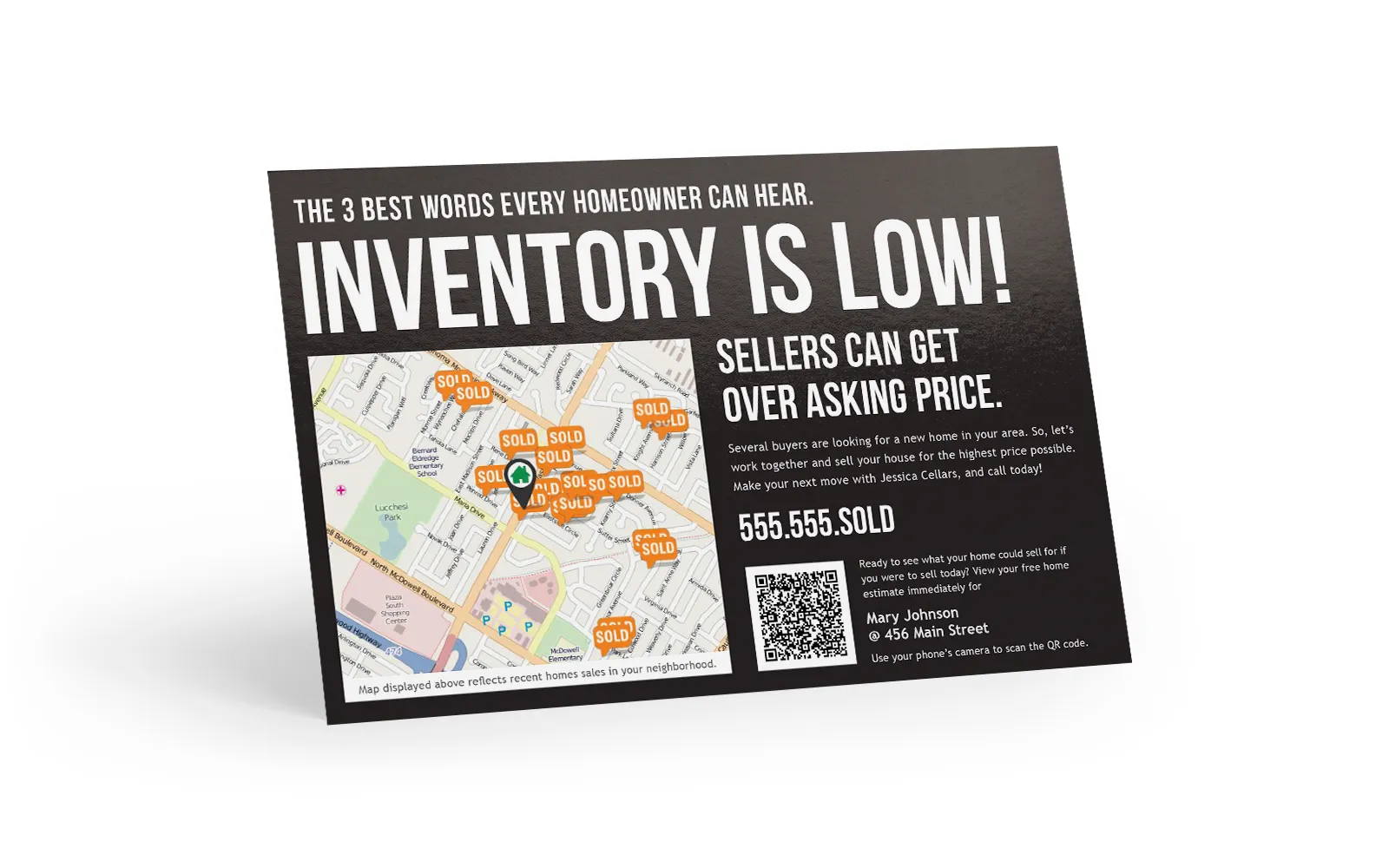 Home Estimate Postcard - QR Code - Low Inventory