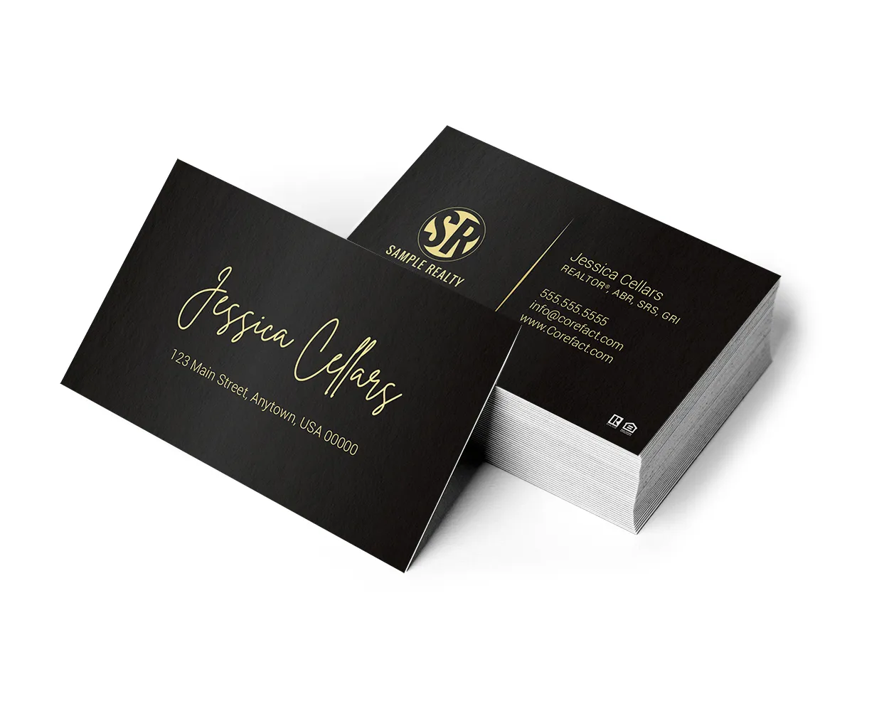 Luxe Business Card-Luxury Black