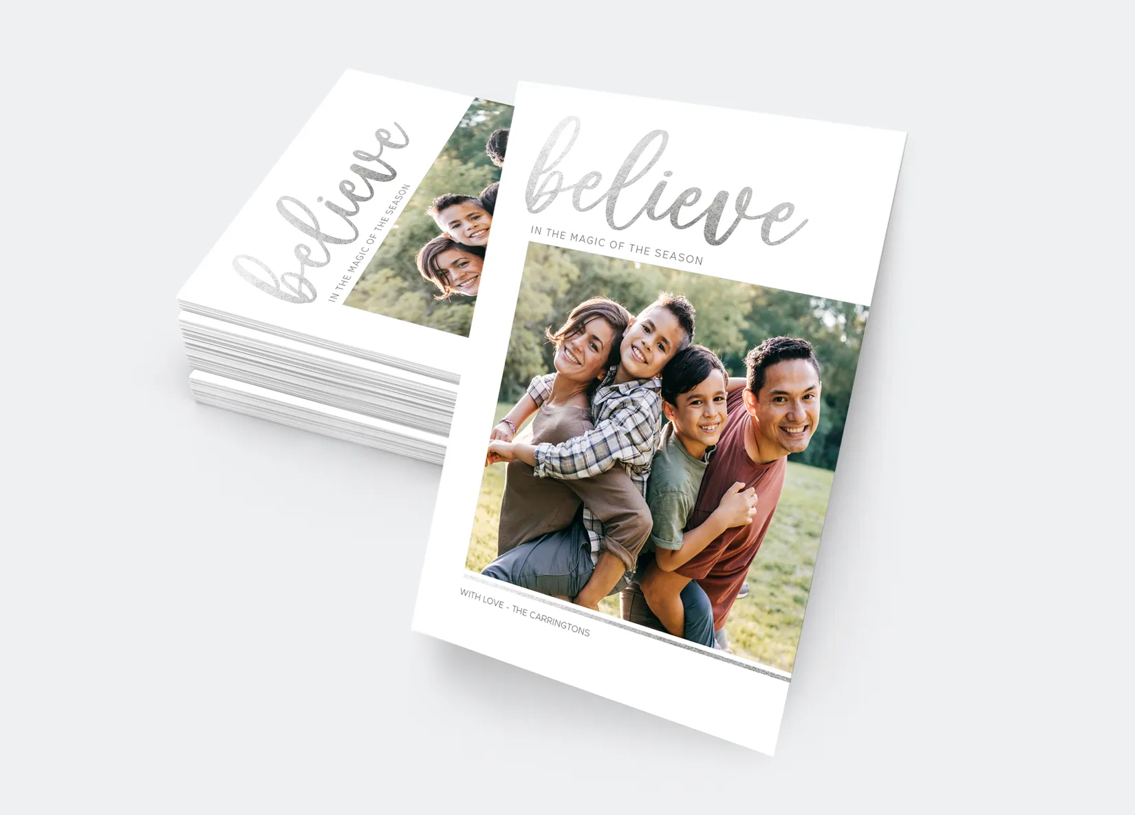 Holiday Photo Card - Believe (Print Only)