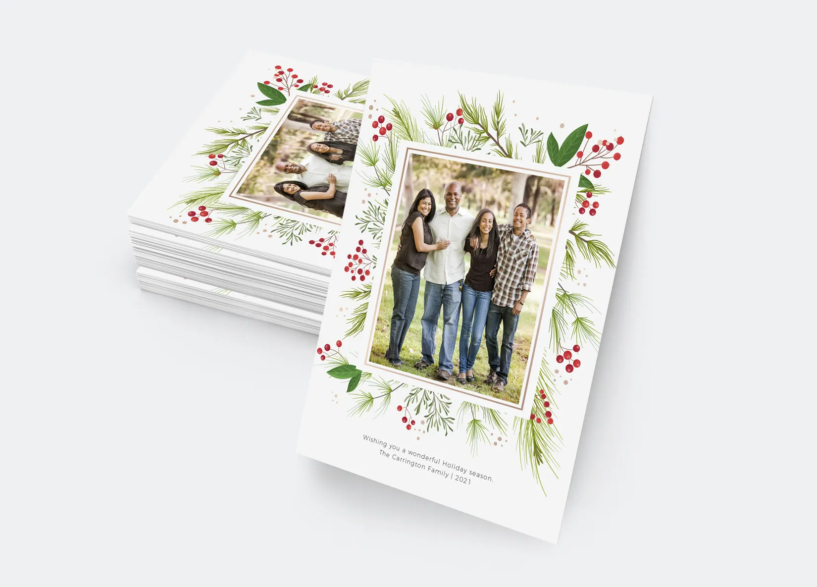 Holiday Photo Card - Wonderful Holiday (Print Only)