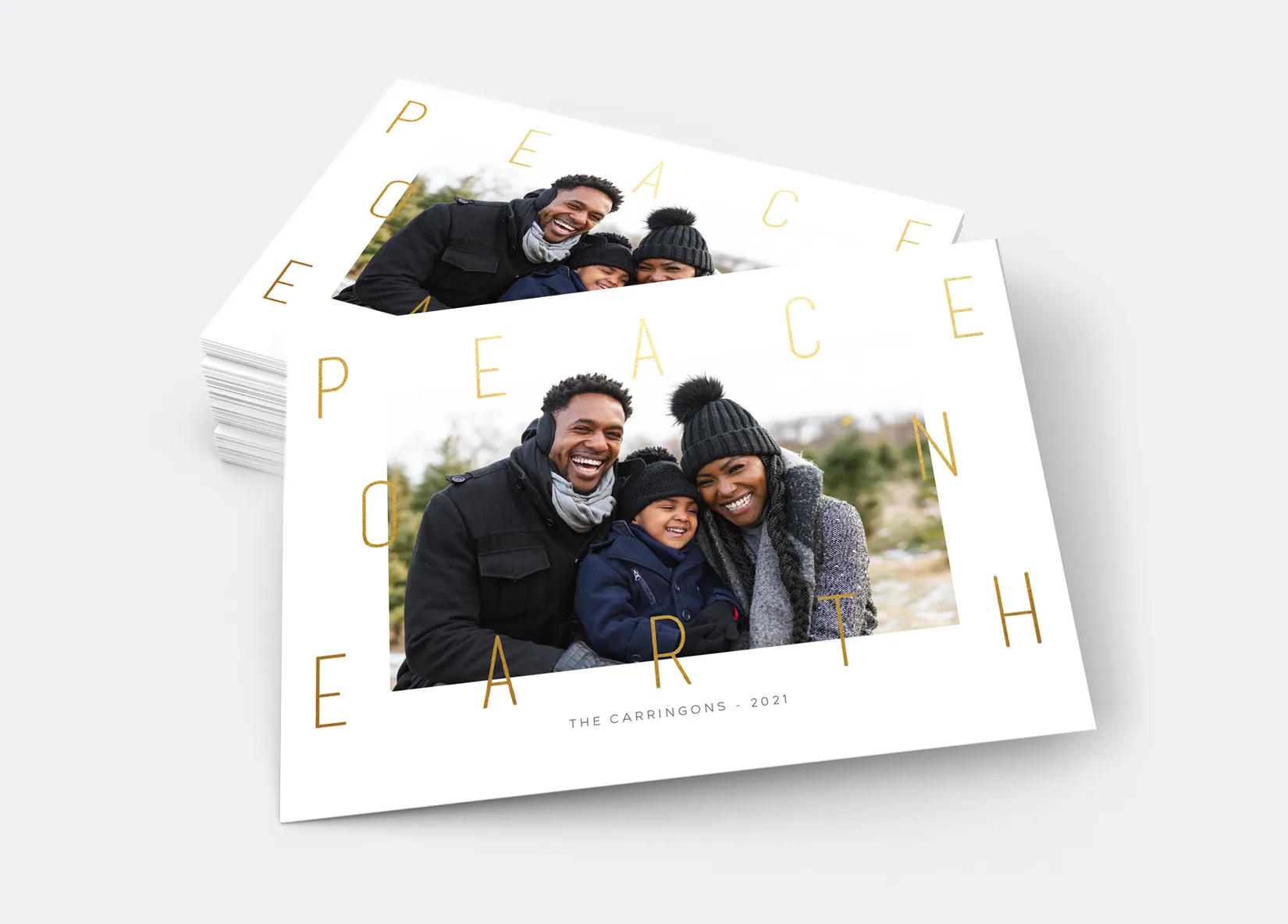 Holiday Photo Card - Peace On Earth (Print Only)