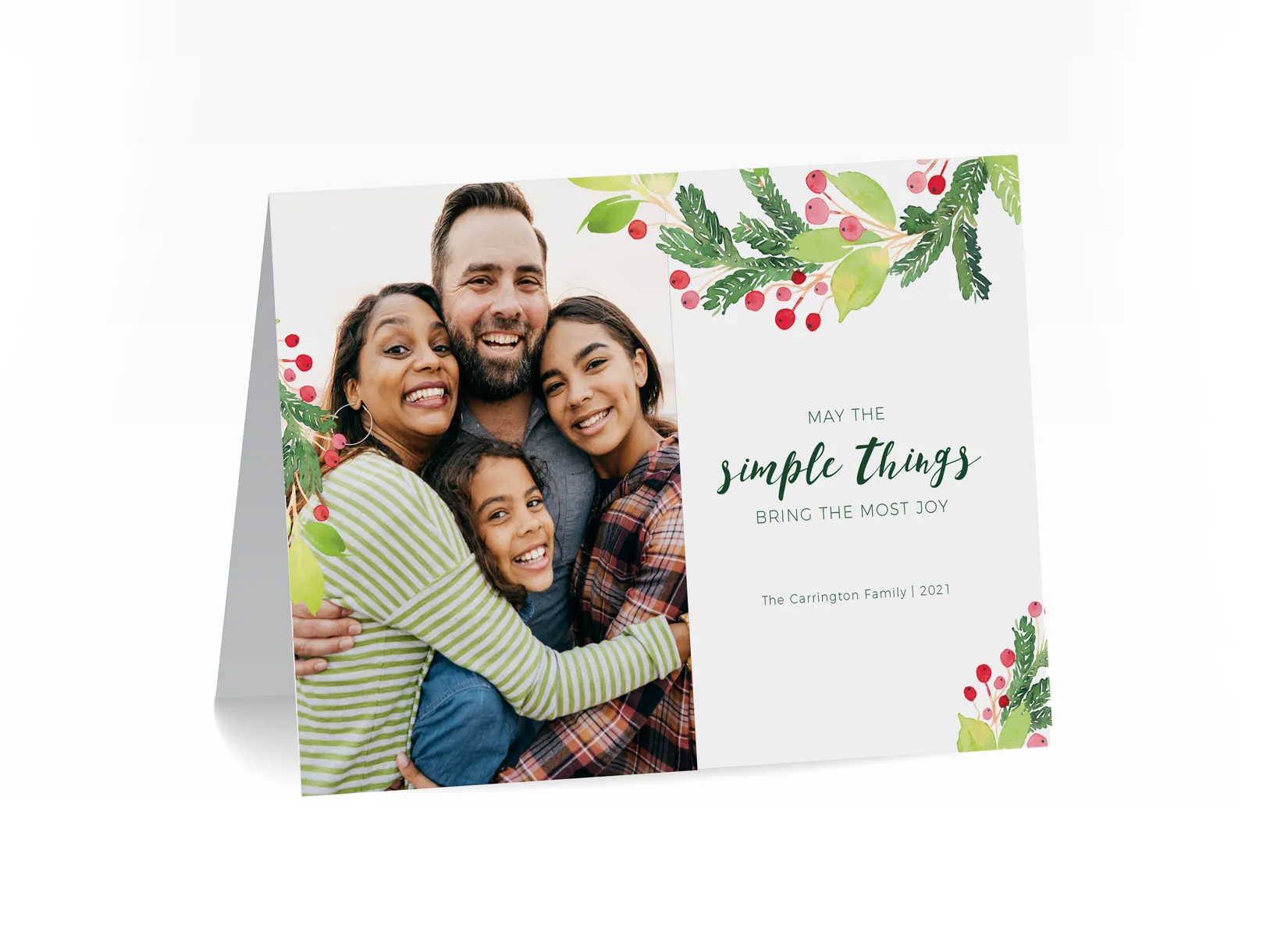 Holiday Photo Note Card - Simple Things (Print Only)