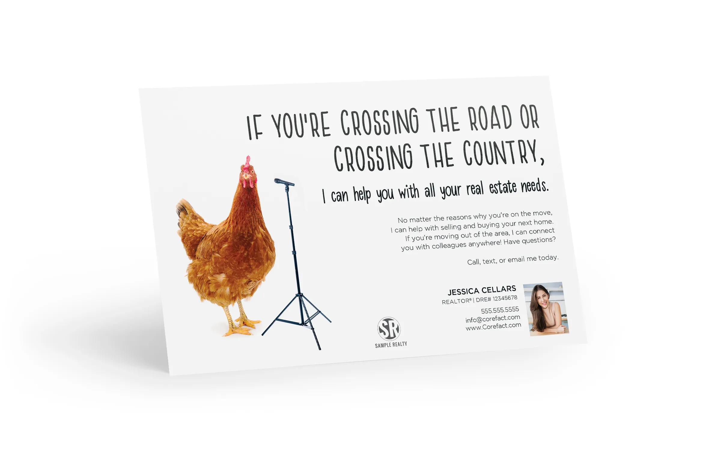 Bright Side Postcard - Cross The Road