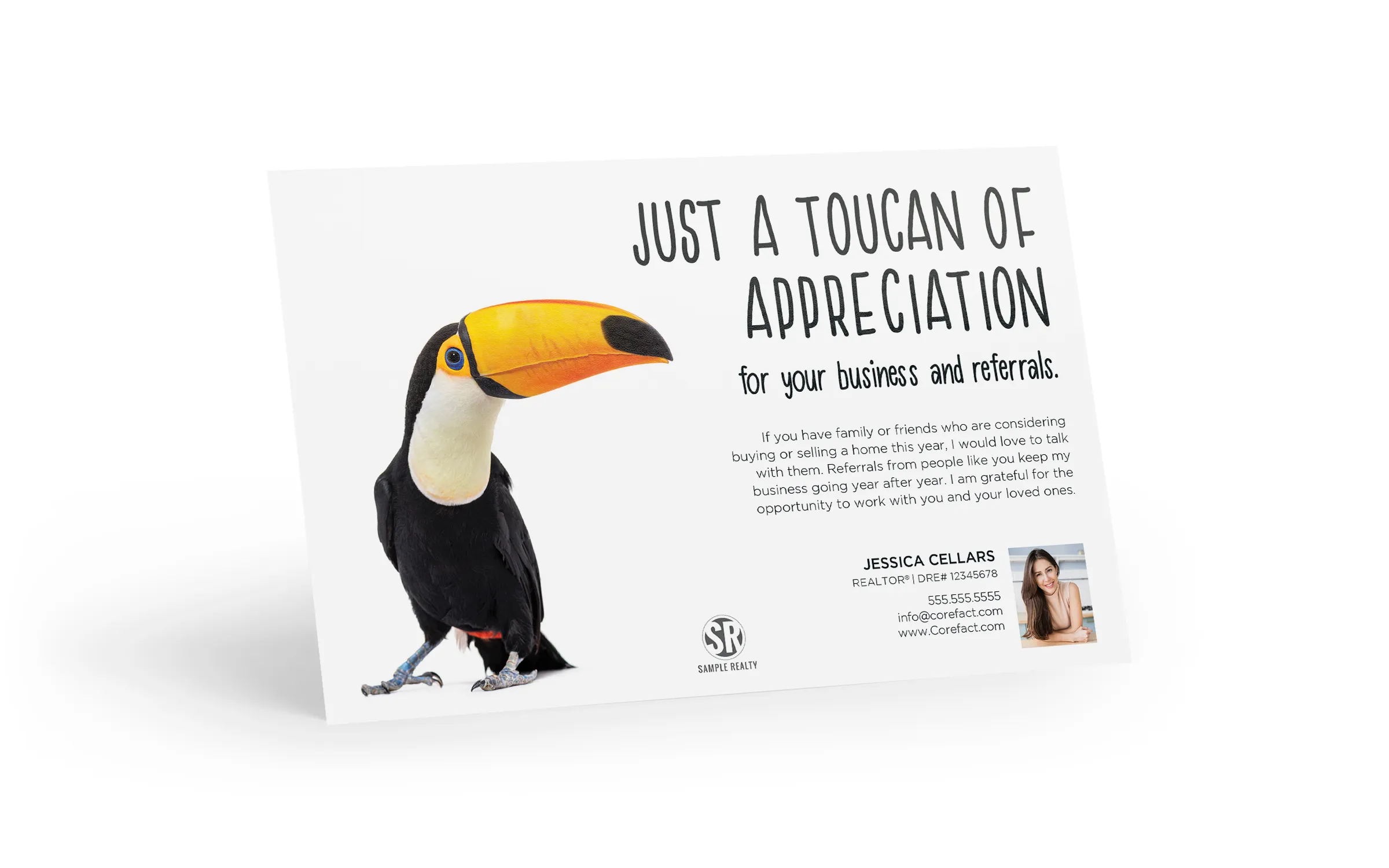Bright Side Postcard - Toucan Of Appreciation