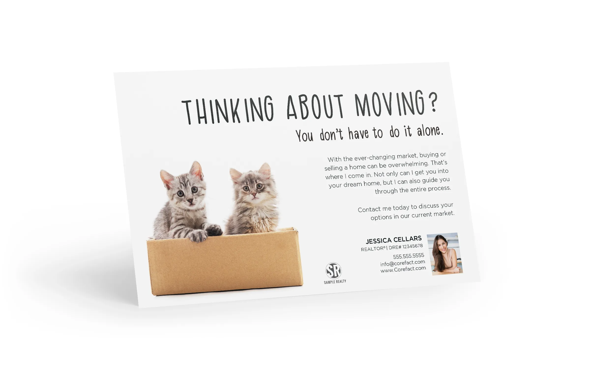 Bright Side Postcard - Moving Kittens
