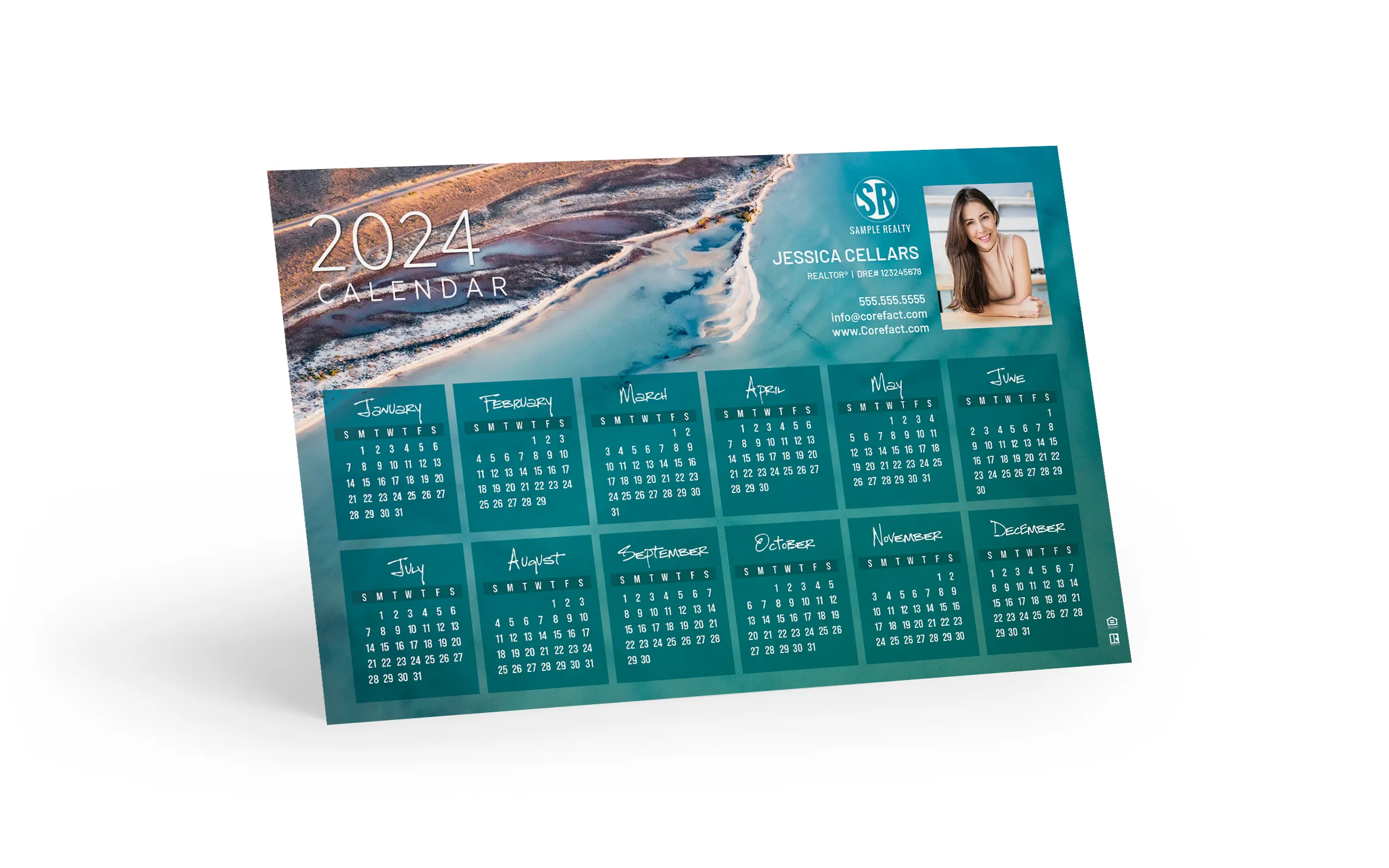  Calendar Magnet 2024 - Coastal Shores (Print Only)