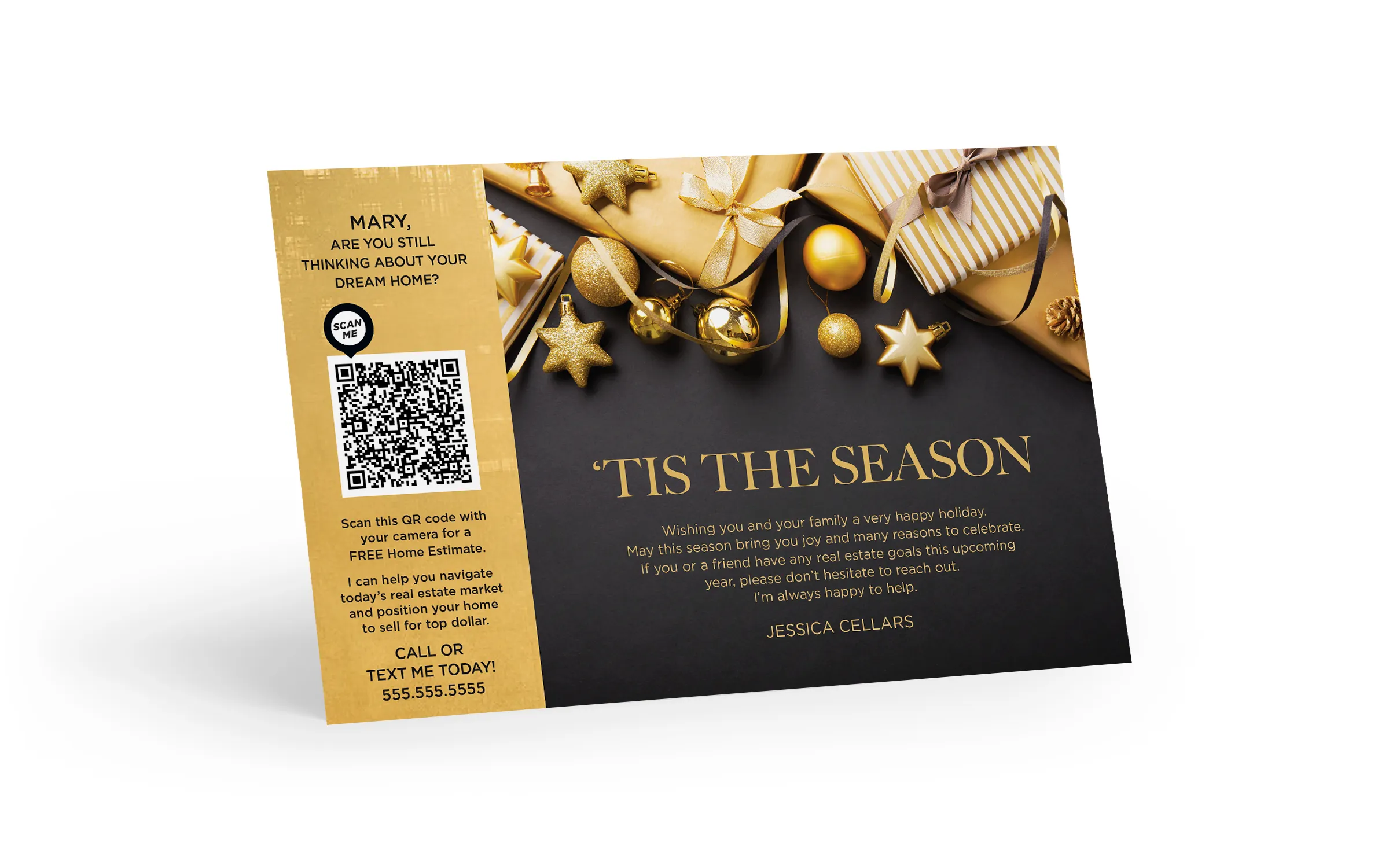 Seasonal Postcard - Home Estimate QR Code - 'Tis The Season