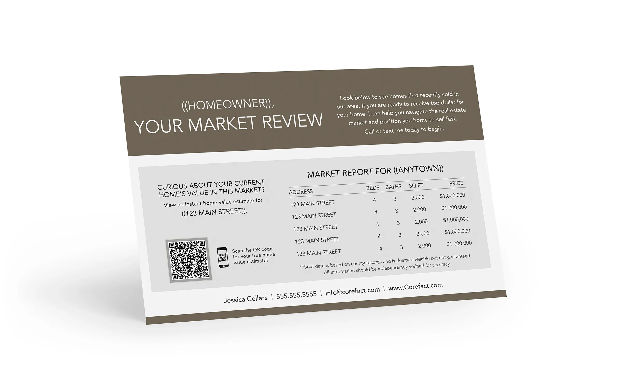 Market Update Postcard - Home Estimate QR Code - Imagine (Manual)
