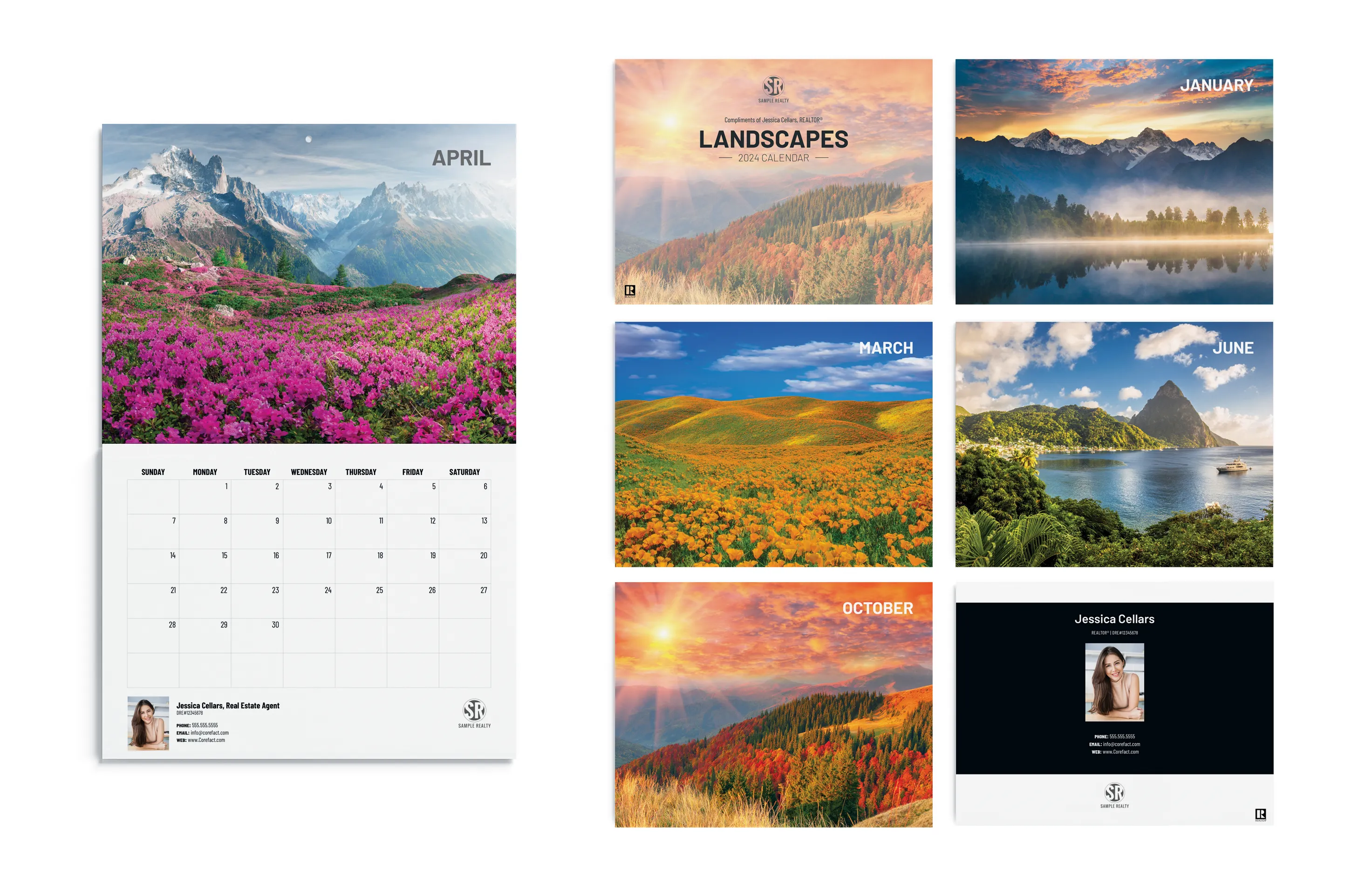 2024 Wall Calendar-Landscapes
