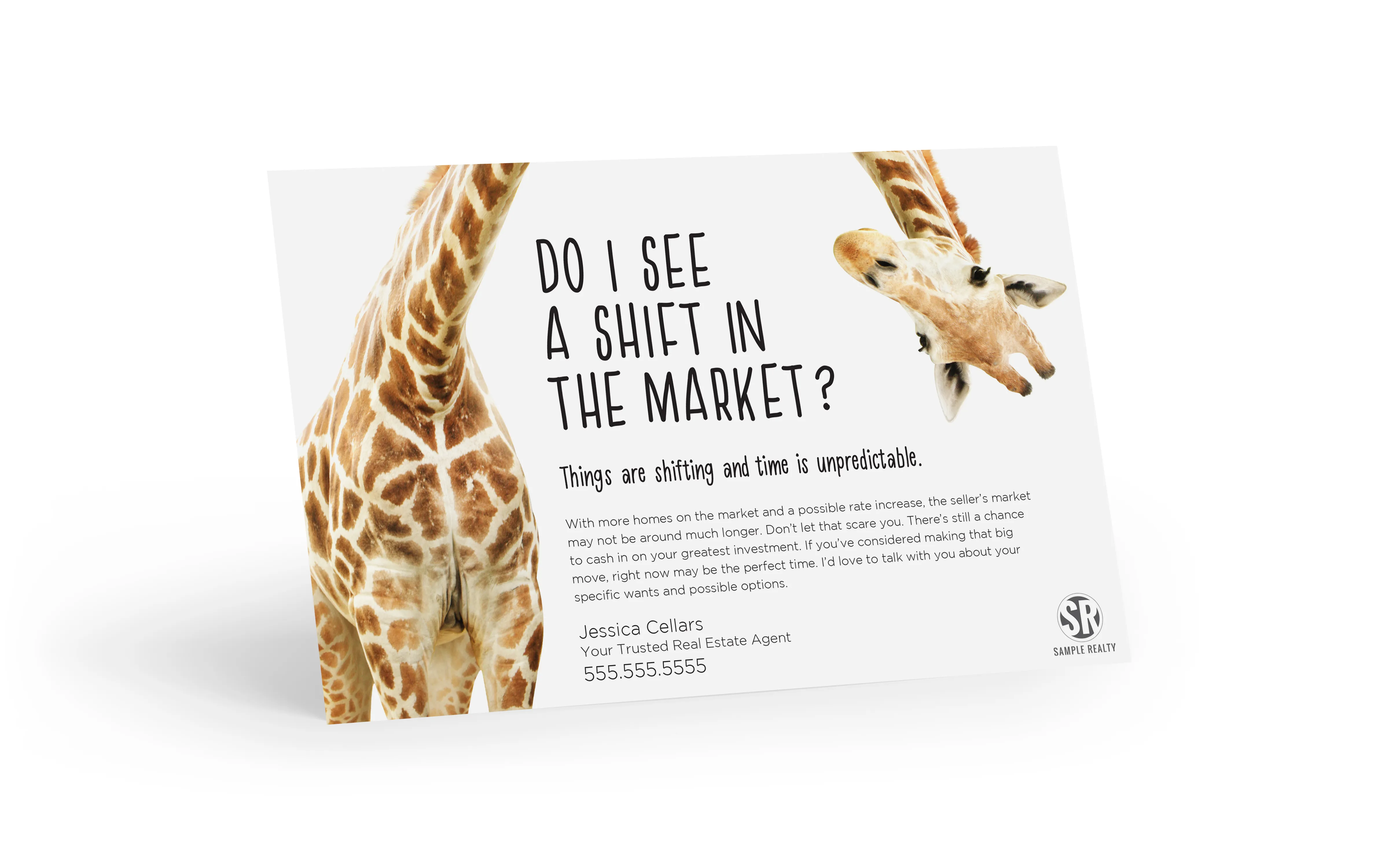 Market Shift Postcard-Bright Side - Insightful Giraffe