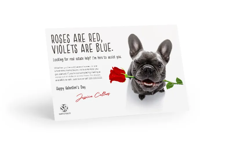 Bright Side Postcard - Valentines