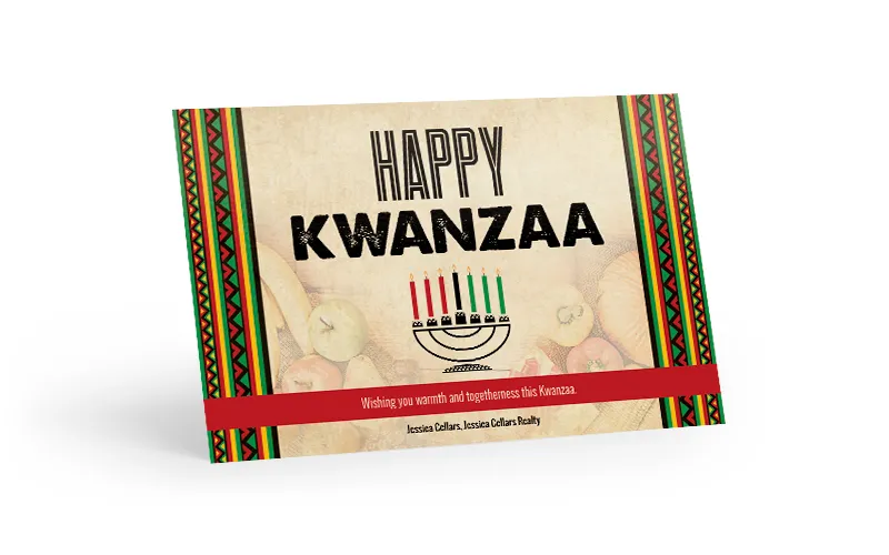 Seasonal Postcard - Happy Kwanzaa