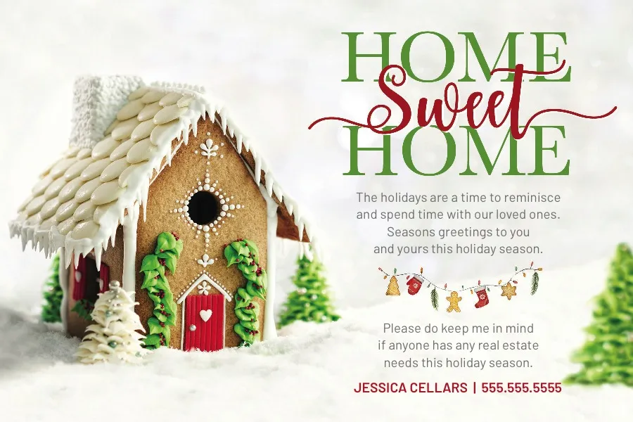 Seasonal Postcard <br>  Home Sweet Home