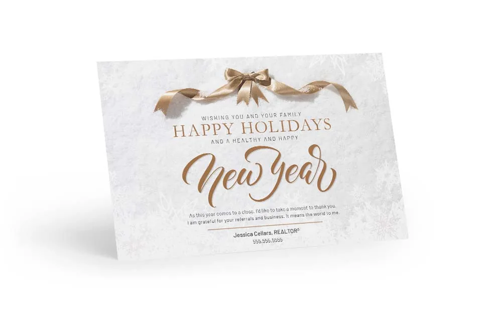 Seasonal Postcard - Happy Holidays/New Years