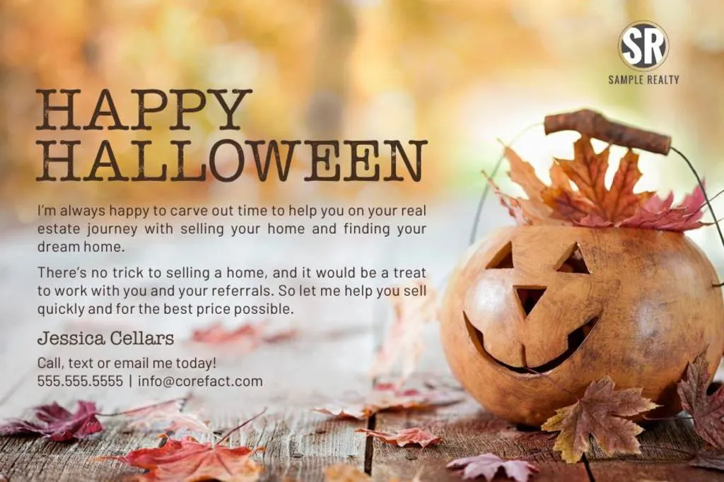 Seasonal Postcard <br> Halloween Referral
