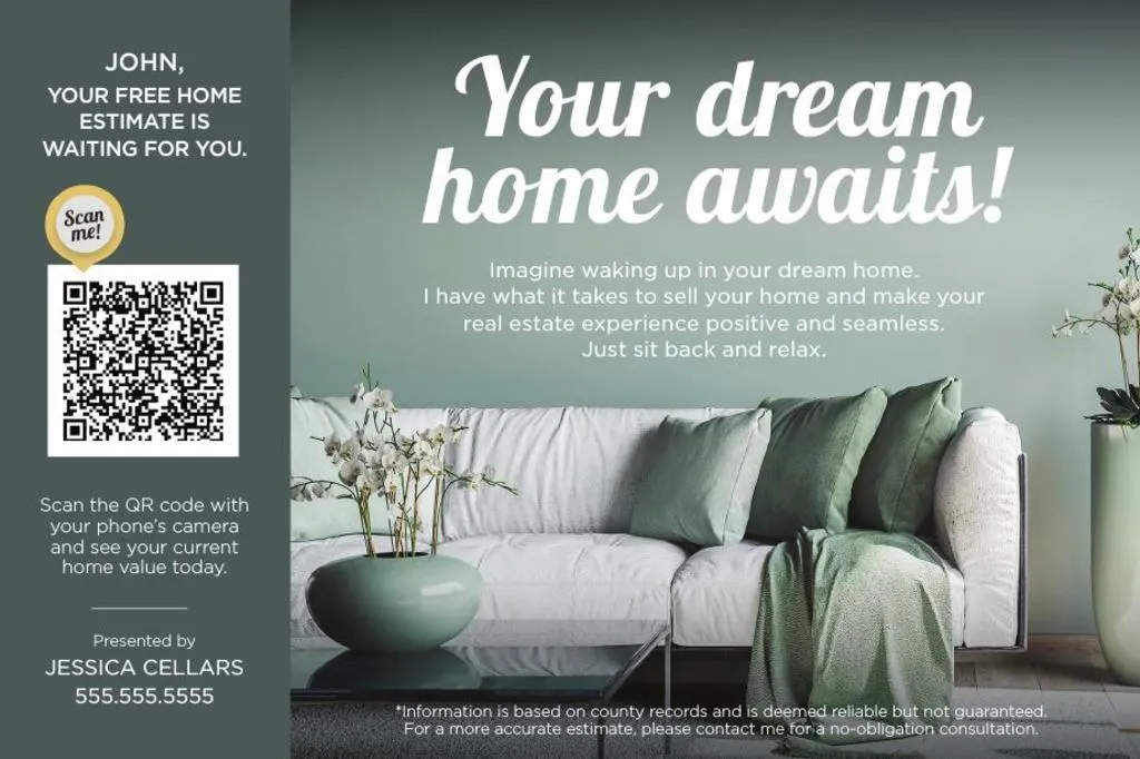 Home Estimate Postcard <br> QR Code - Dream Home