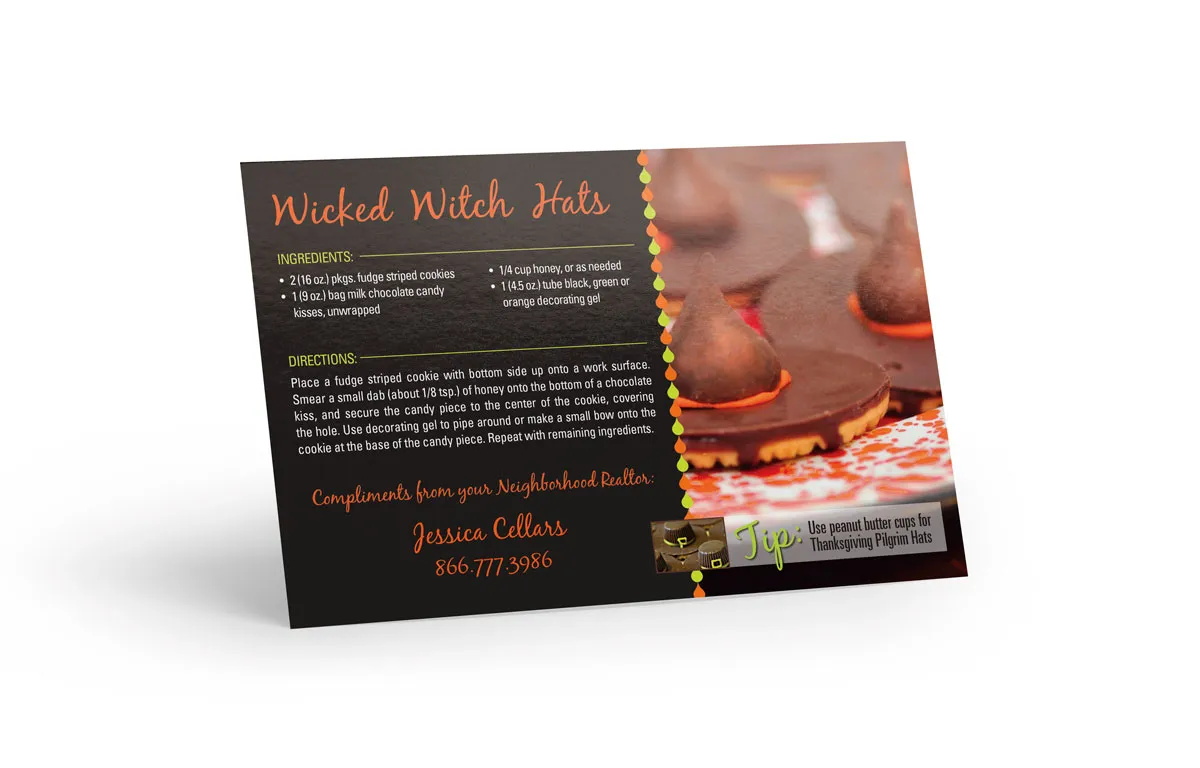 Recipe Postcard-Wicked Witch Hats
