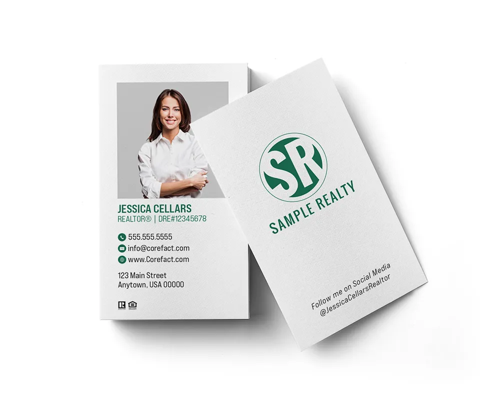 Business Card - Portrait- Let's Connect