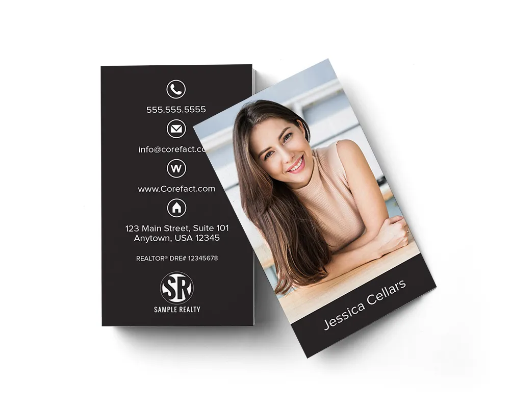 Business Card - Portrait-Front and Center