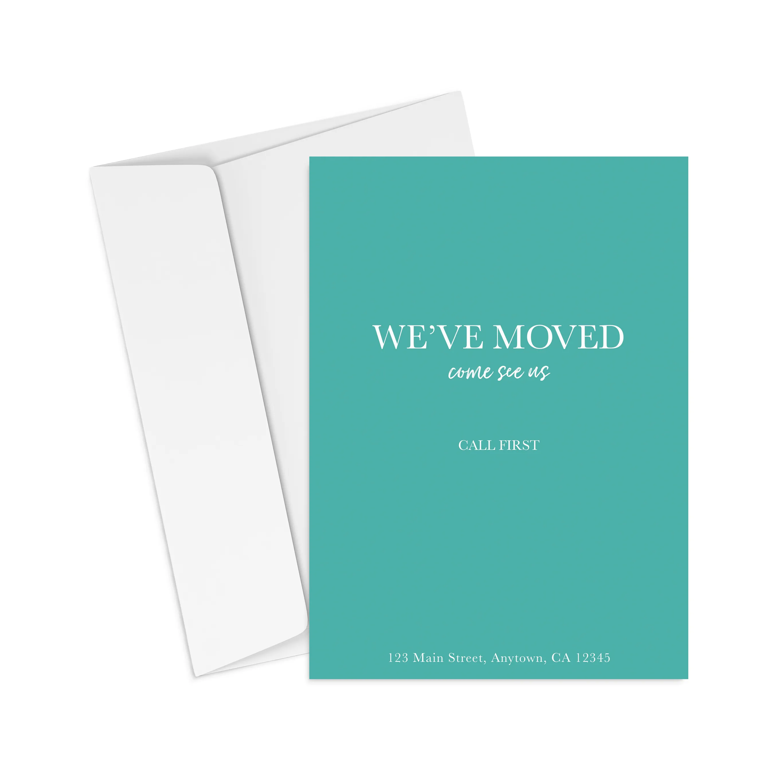 We Moved - Call First - Teal