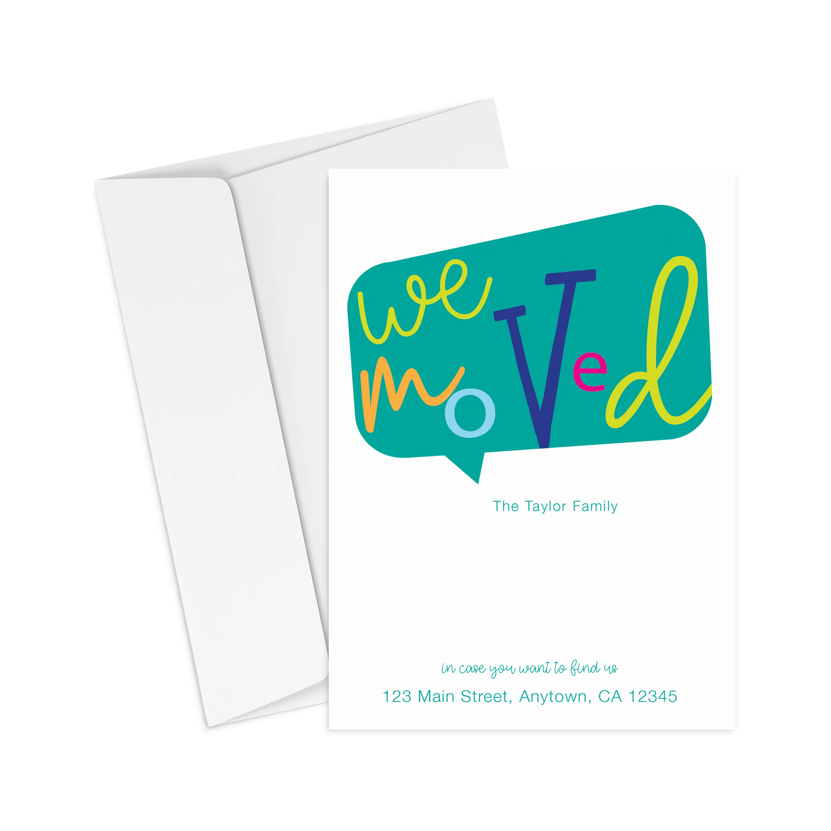 We Moved - Speech Bubble