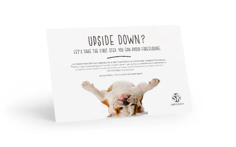 Short Sale Postcard <br> Upside Down