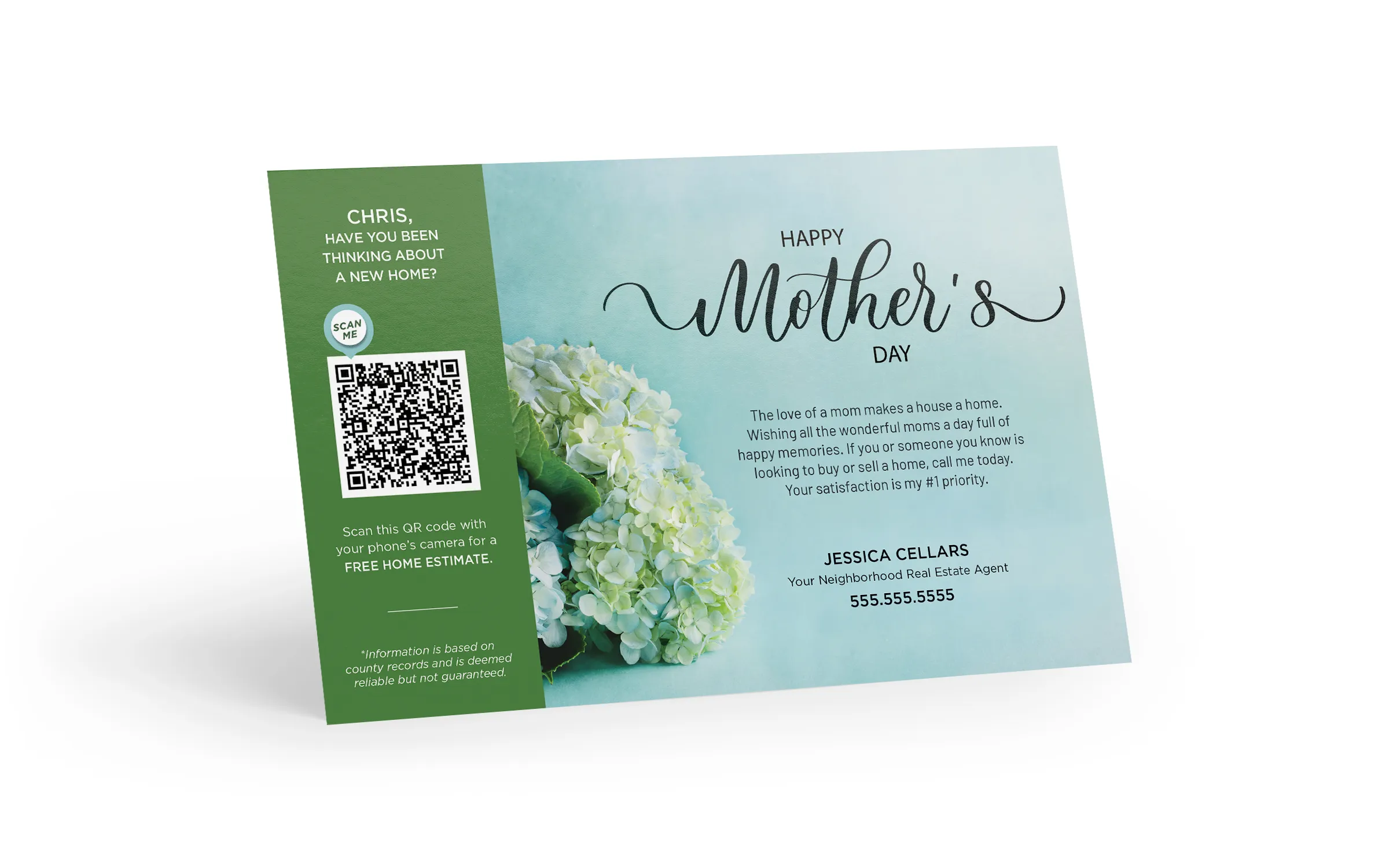 Seasonal Postcard <br> Home Estimate QR Code - Mother's Day