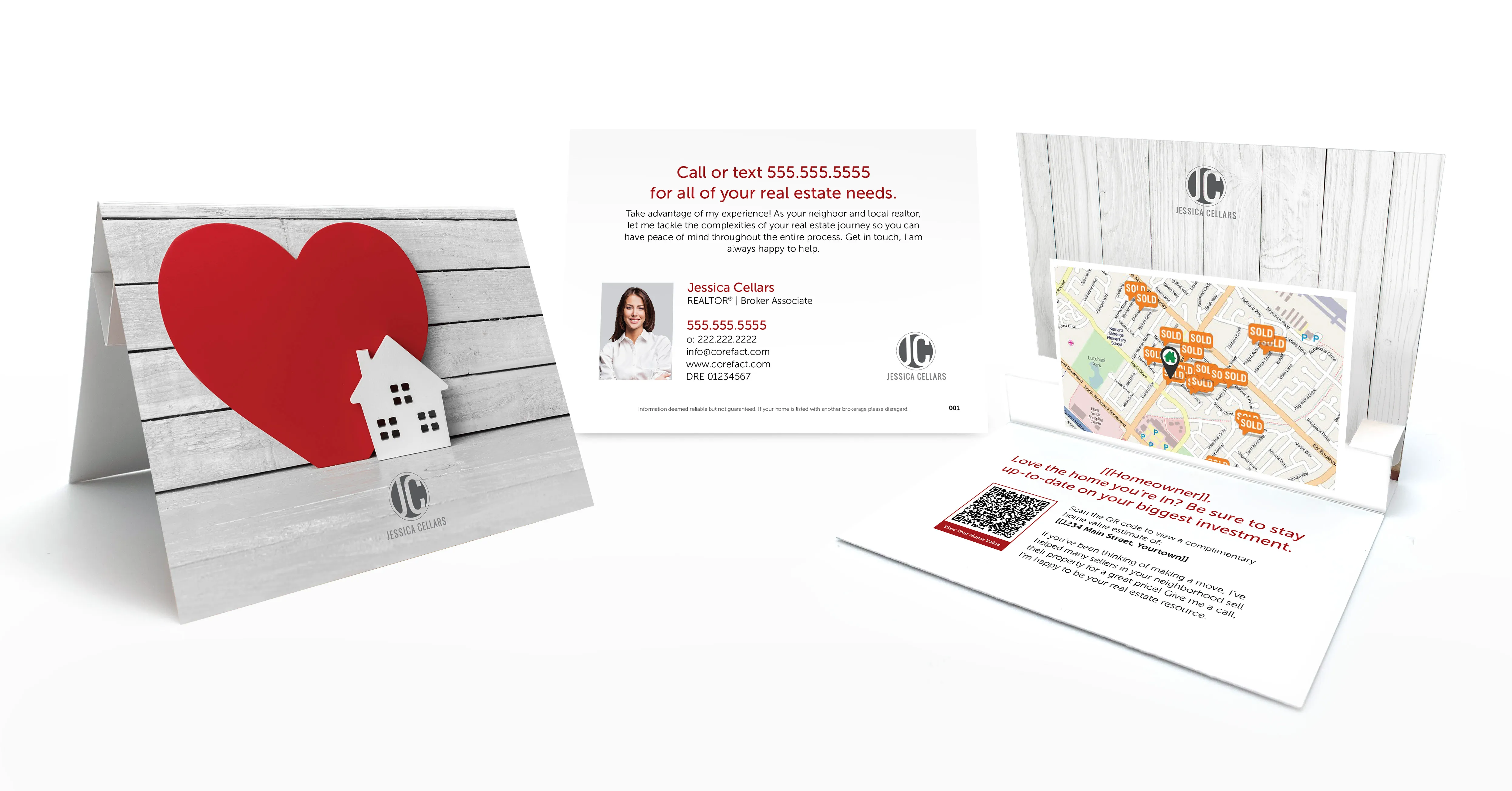 Pop-Up Card - Home Estimate - Red Heart