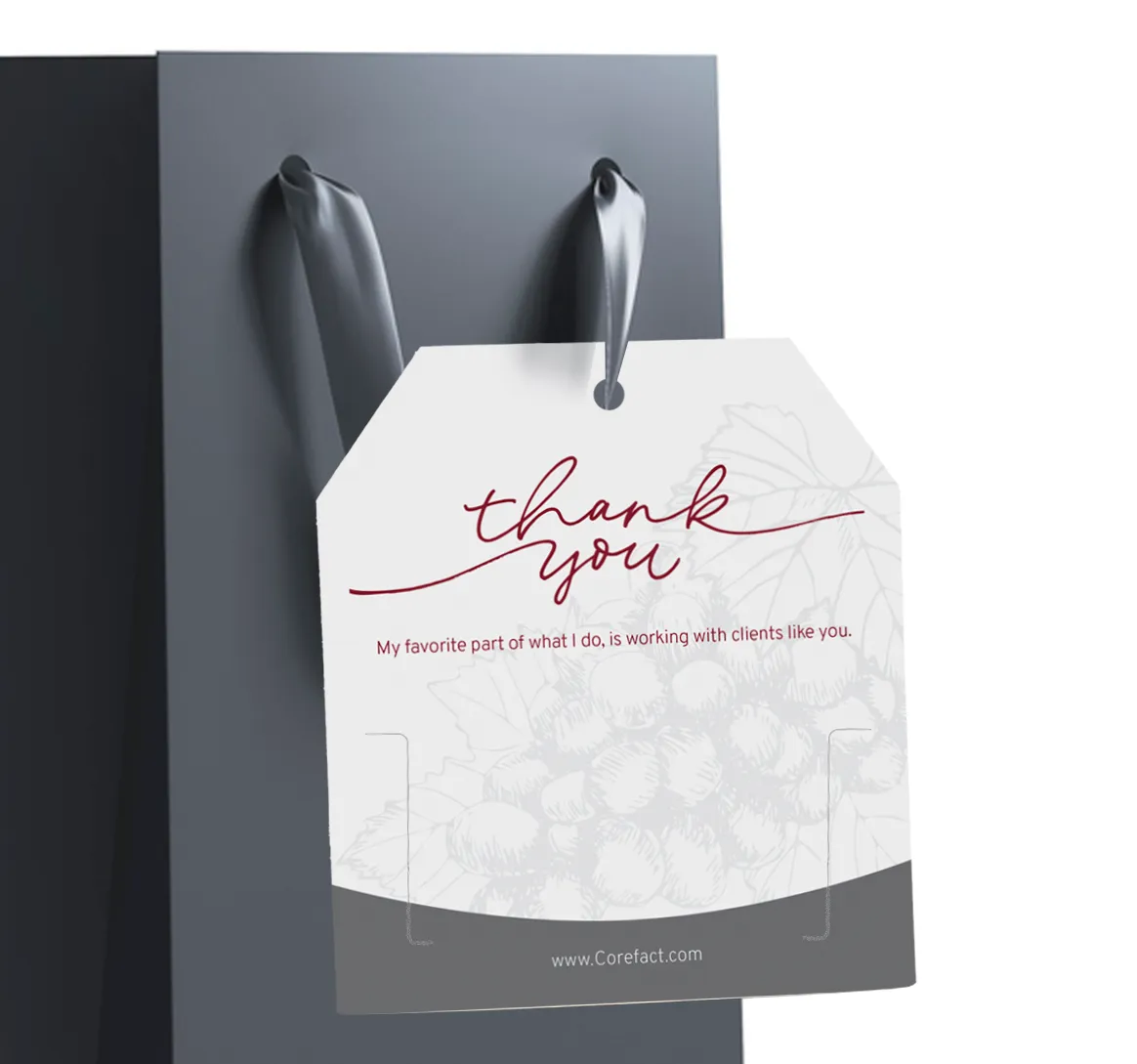 Gift Tag - Thank You - Wine Label