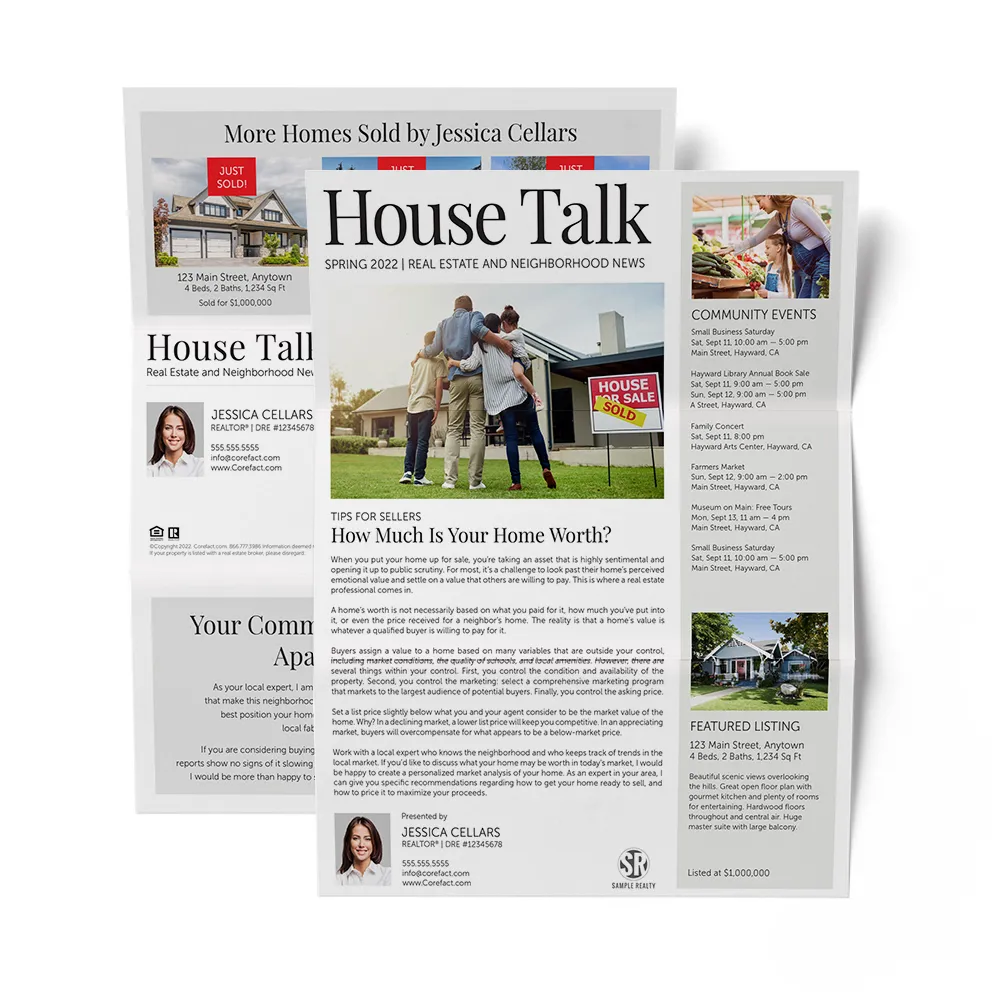 House Talk Newsletter - Trifold - Pricing