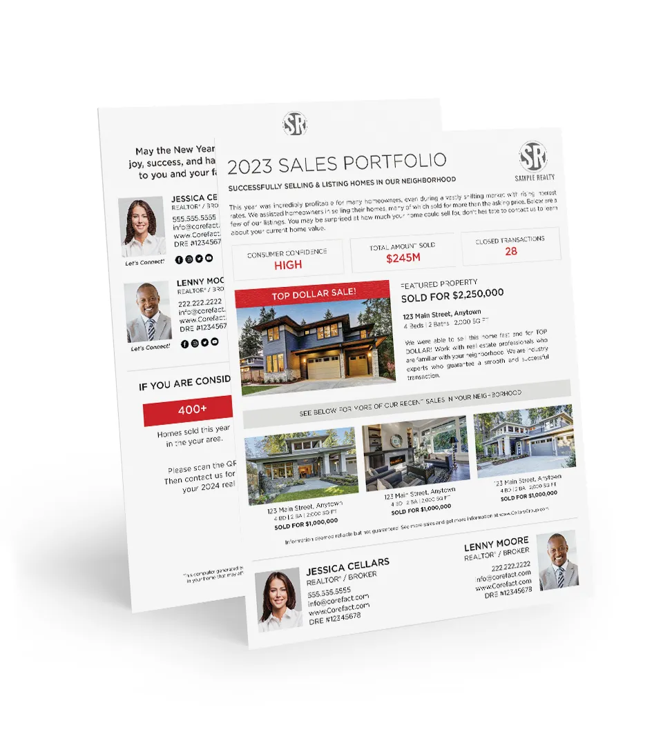 Sales Portfolio 2023 - Flat Mailer <br> Showcase (Team)