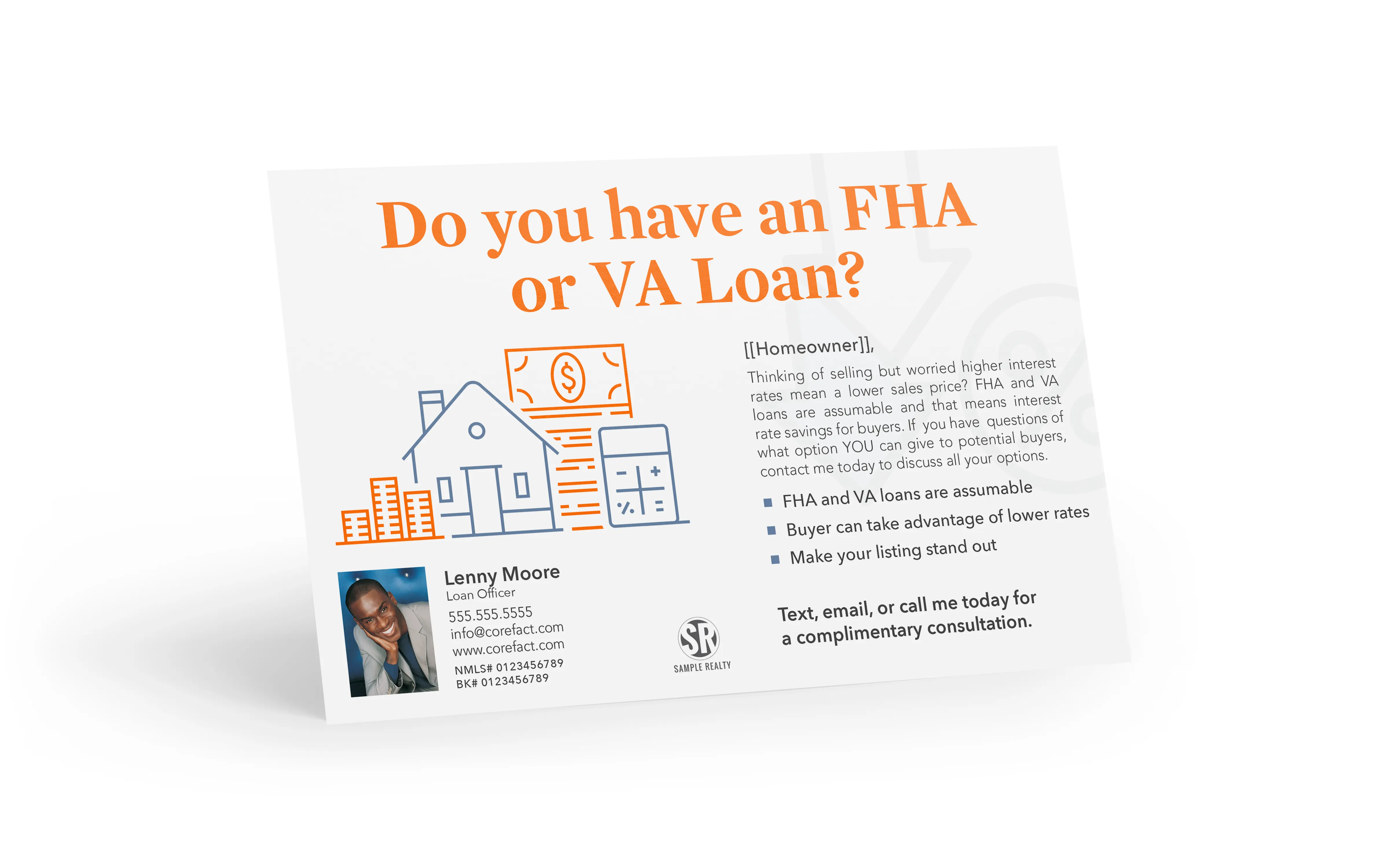 Mortgage Postcard - FHA-VA Loan