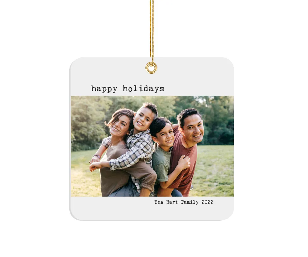 Ornament - Rounded Corners - Classic Holiday