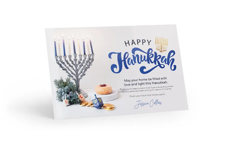Seasonal Postcard <br> Happy Hanukkah