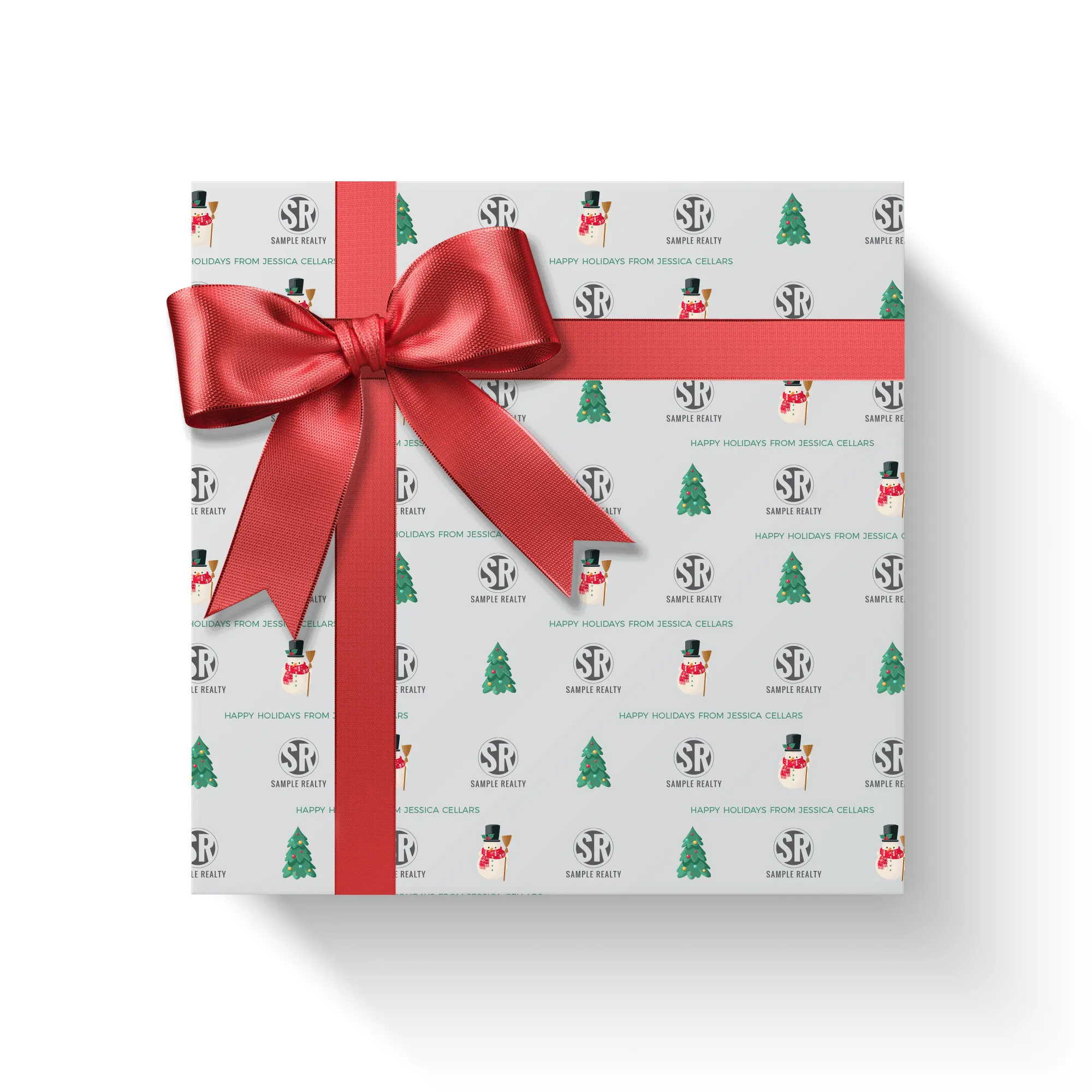 Wrapping Paper Sheets <br> Logo Snowmen