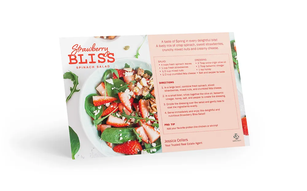 Recipe Postcard <br> Strawberry Bliss